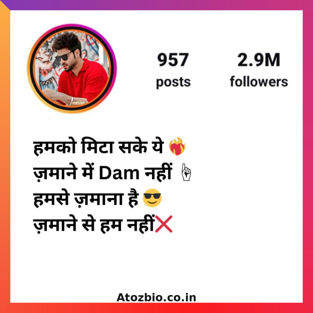 Attitude Bio for Instagram in Hindi (4)