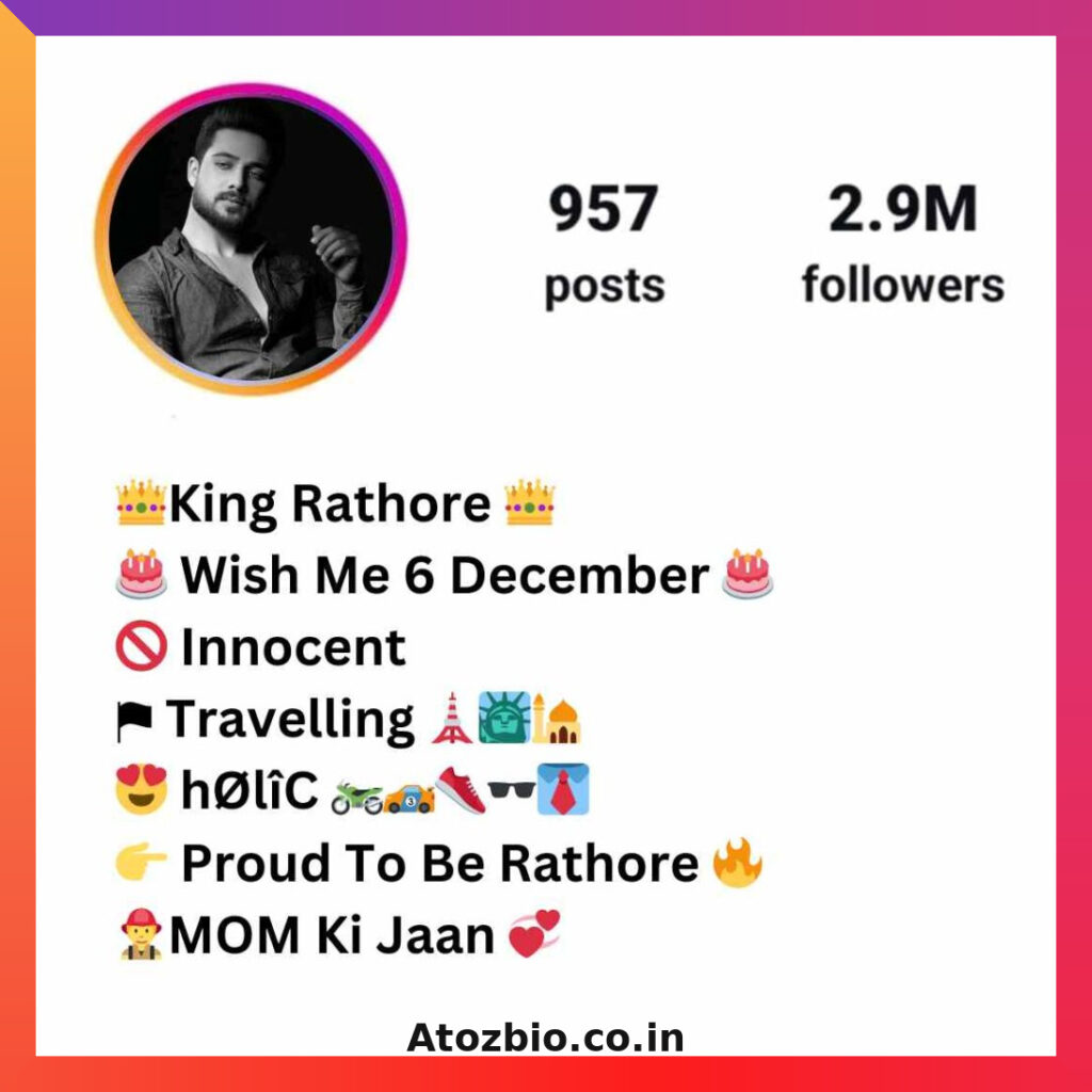 Rathore Bio For Instagram (1)