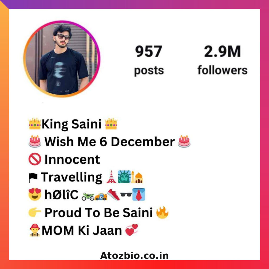 Saini Bio For Instagram (2)