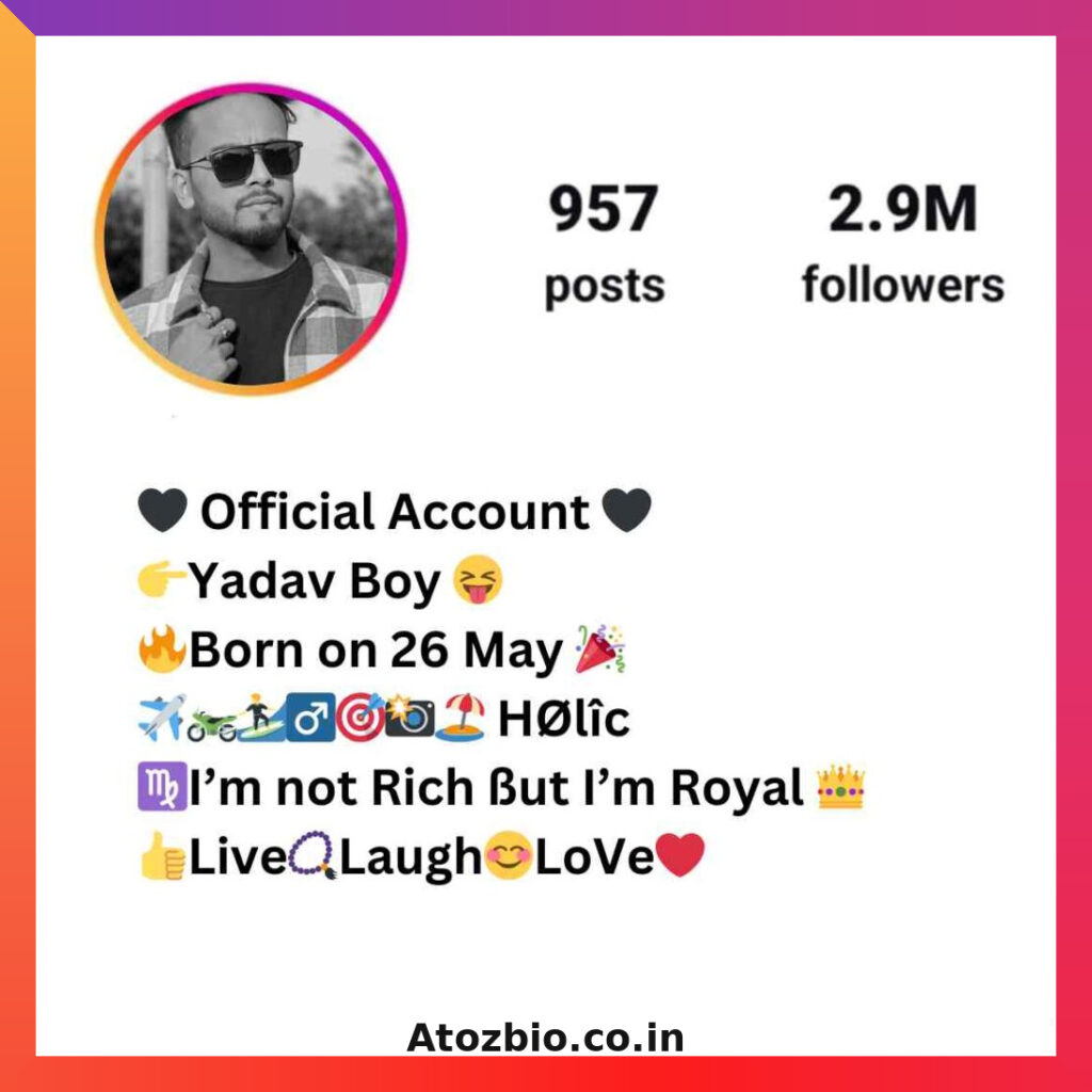 Yadav Bio For Instagram (4)