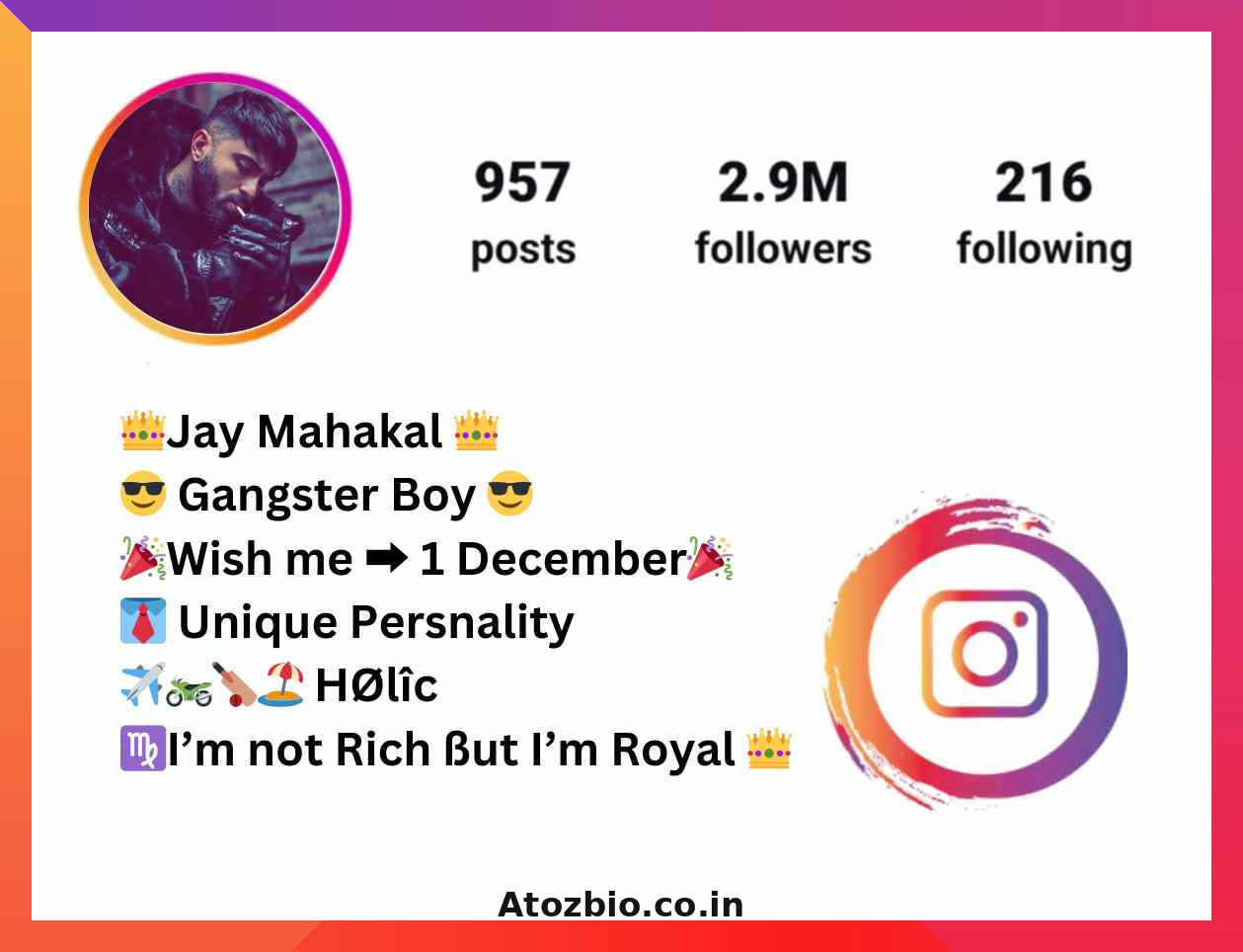 Gangster bio for instagram (5)